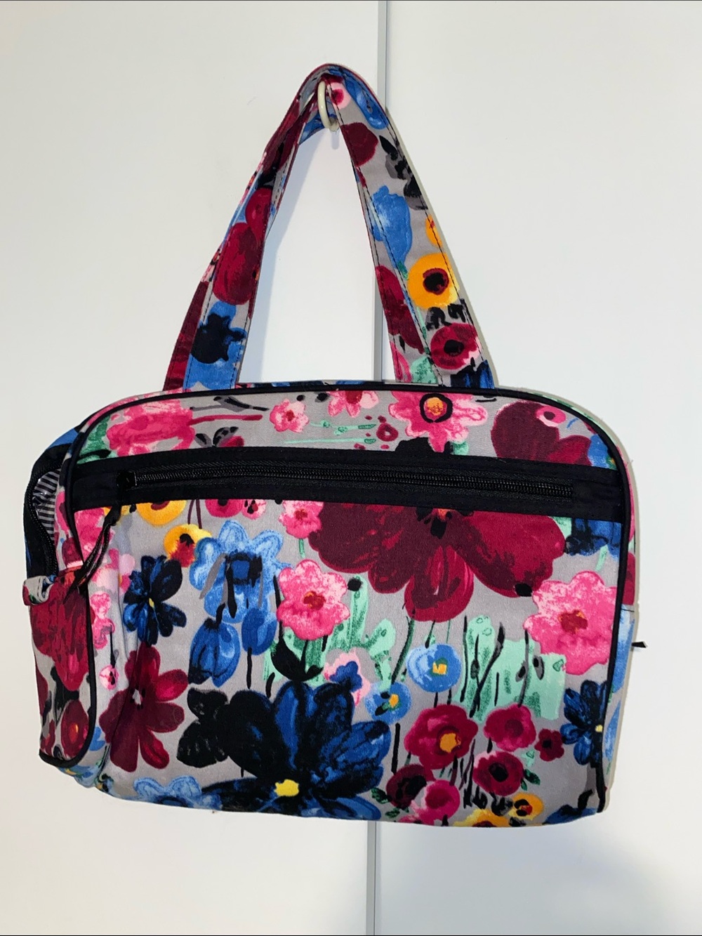 thirty-one Floral Cosmetic Bag in Pink, Blue, Yellow, Black